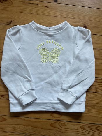 Sweat blanc Jacadi 8 ans