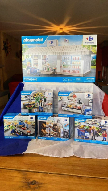 Idée cadeaux Noel Playmobil - Lot de Playmobil Carrefour - Edition limitée