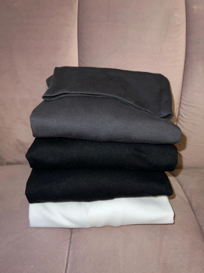 Lot de 4 sous-pulls mixte col roulé manches longues 14 ans
