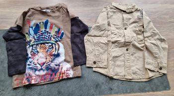 Chemise + t shirt manches longues 24 mois