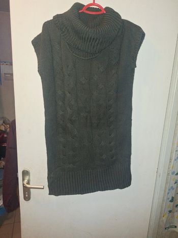Pull tunique sans manche
