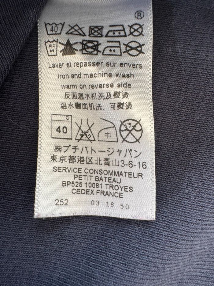 Petit Bateau - Teeshirt manches longues bleu marine 3 ans - photo numéro 4