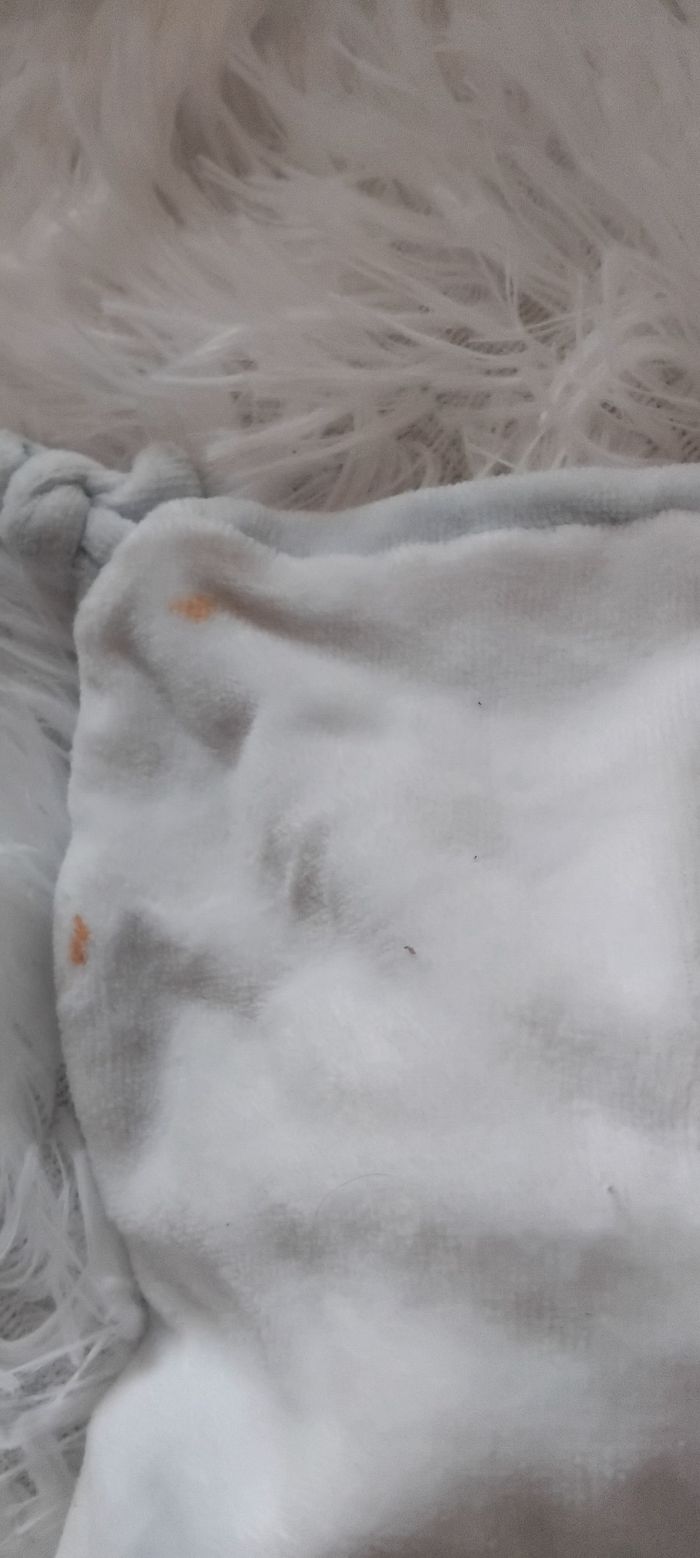 Doudou carré plat renard indien- blanc ,triangles , Spilec - photo numéro 4