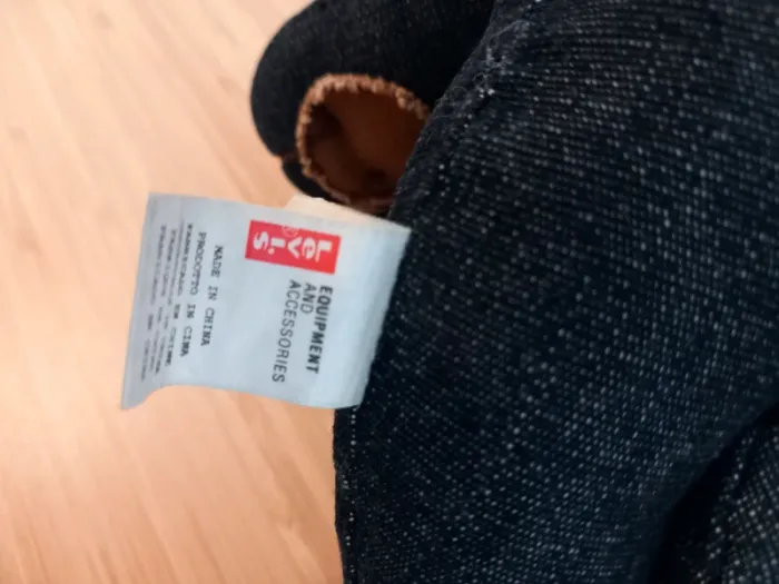 Peluche ours articulé Lewis tissus bleu jeans 👖 33cm - photo numéro 7