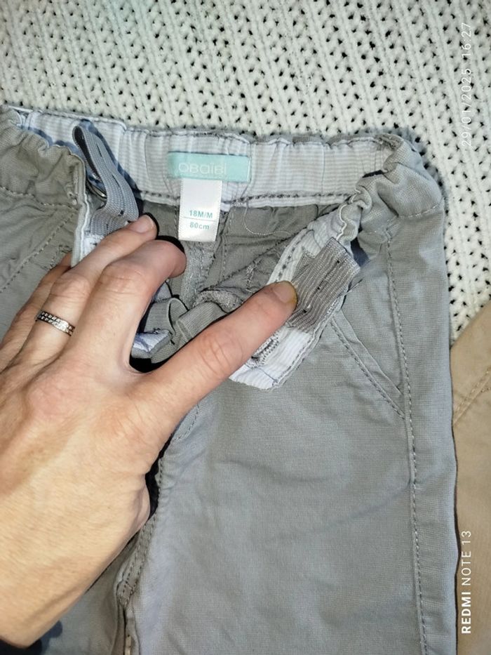 2 shorts chinos 18 mois - photo numéro 3