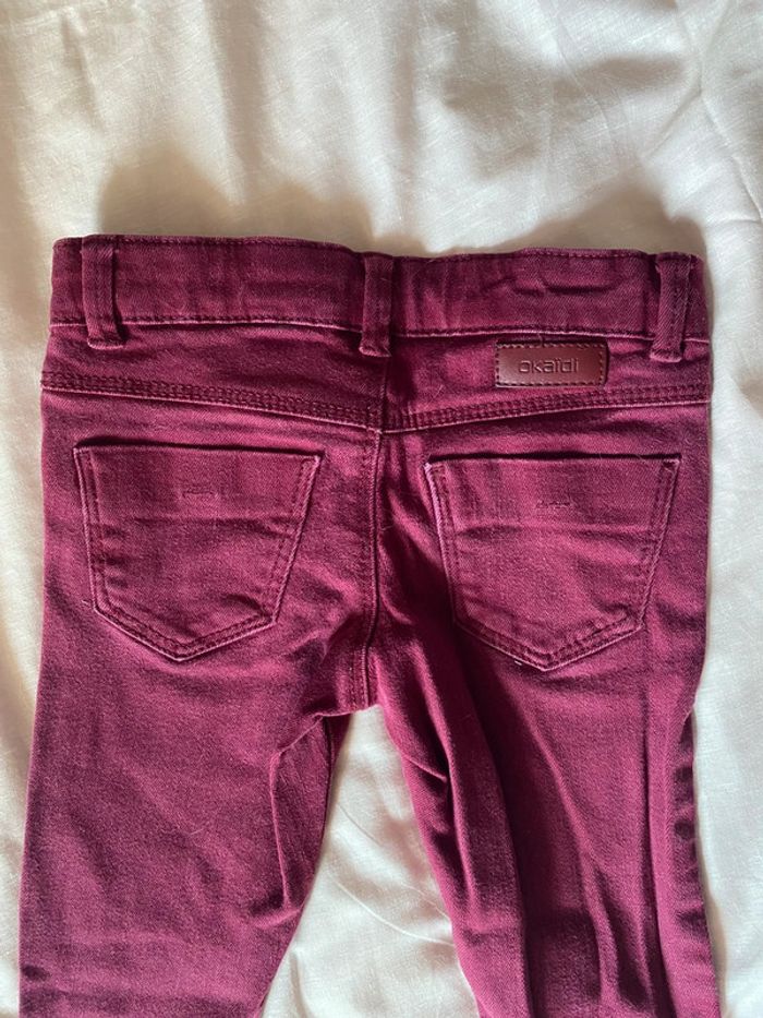 Jean skinny bordeaux - photo numéro 5