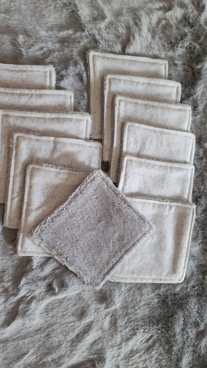 Lot de 12 lingettes lavables