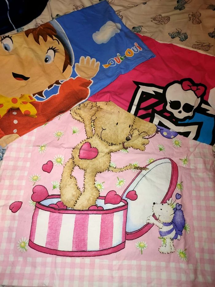 Lot 3 taie d'oreiller 50/60 cm