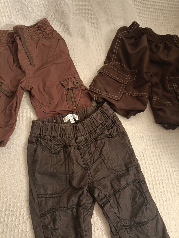 Lot de 3 pantalon taille 6 mois - photo numéro 2