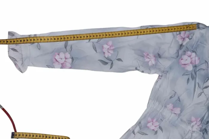 robe florale vintage 100% viscose femme taille 34 - photo numéro 11