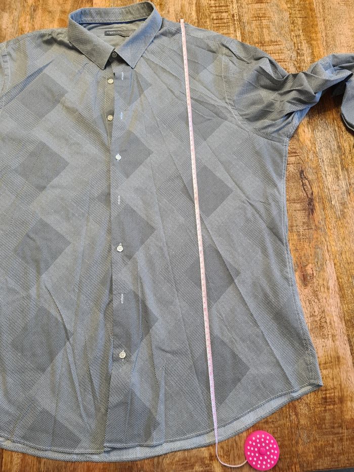 Chemise grise avec motif  XXL 45-46 - photo numéro 5