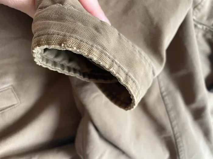 Manteau veste Camel beige homme vintage - photo numéro 9