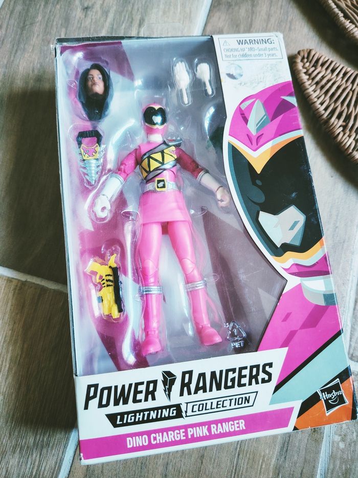 🙅 Coffret Power rangers dino charge lightning collection figurine articulée du ranger rose - photo numéro 2