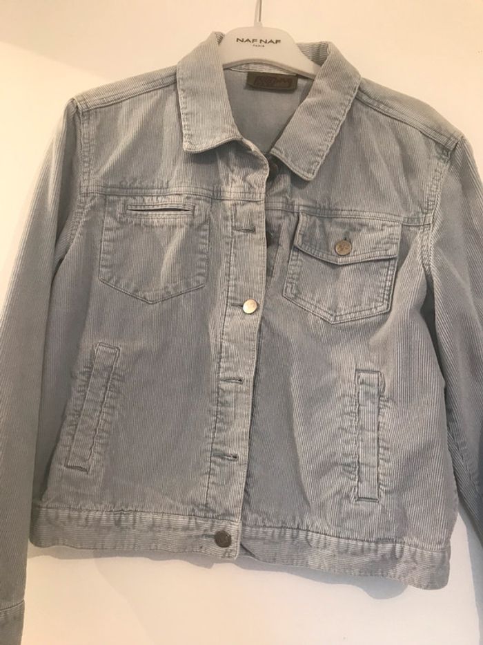 Veste jeans bleu ciel