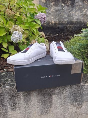 Baskets blanches Tommy Hilfiger