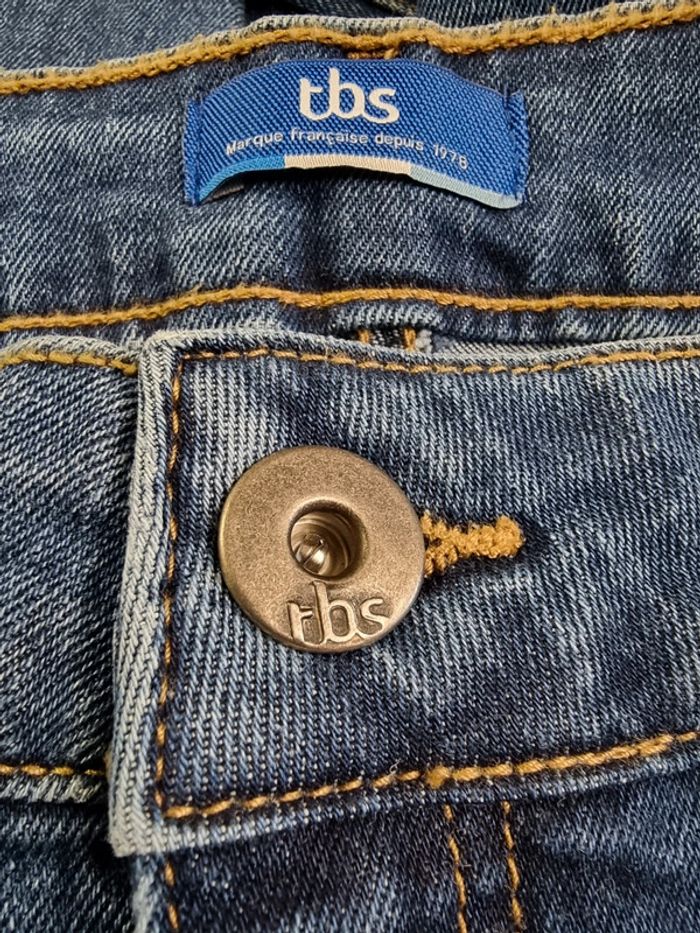 TBS Jean Homme coton recyclé indigo Benjipar * taille 46 * - photo numéro 5
