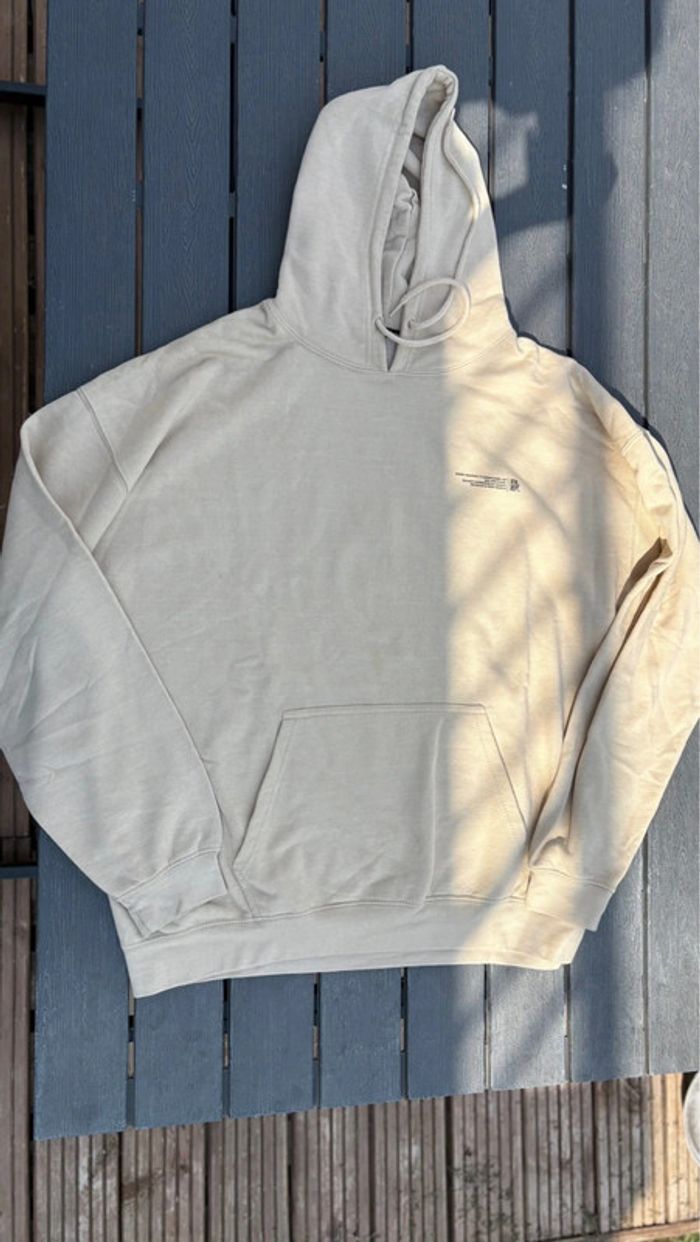 Sweat shirt à capuche beige Boohoo femme taille L - photo numéro 2