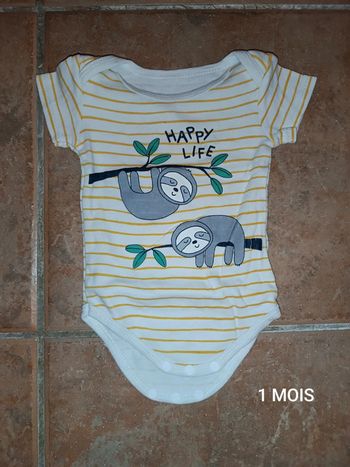Body garçon 1 MOIS