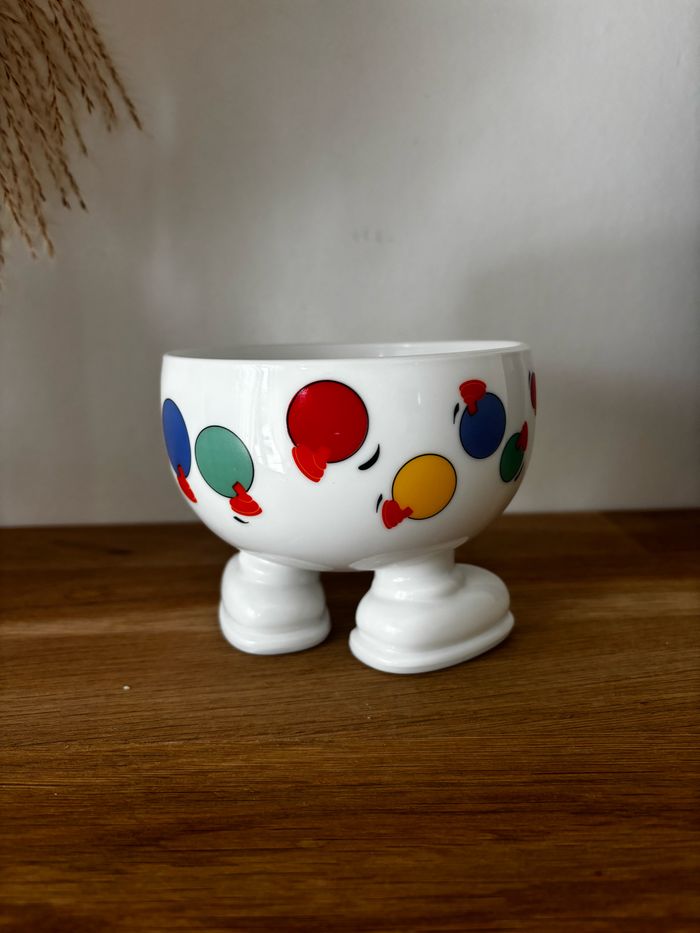 Vintage bol chenille en opaline - photo numéro 3