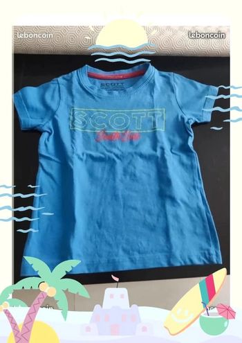 Tee shirt Scott bleu 4 ans
