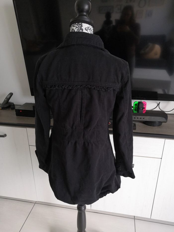 Trench caban manteau noir T2/38/40 kamora - photo numéro 2