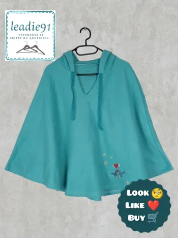 poncho Françoise Saget femme TU