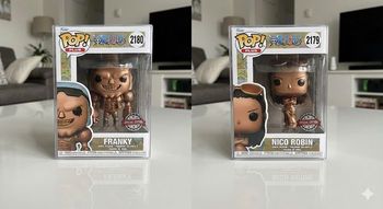 Funko pop ! OnePiece édition limité bronze Nico Robin & Franky neuf 