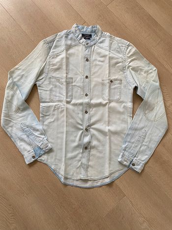 Chemise jeans fine délavé clair Zara Man