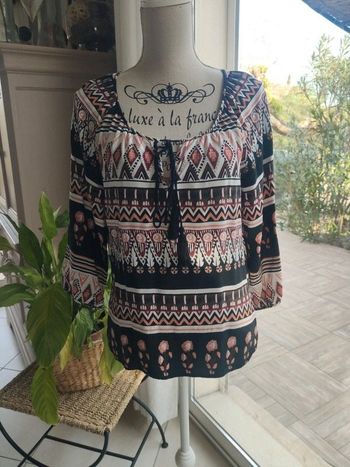 Tunique imprimé ton marron Vero Moda taille 38