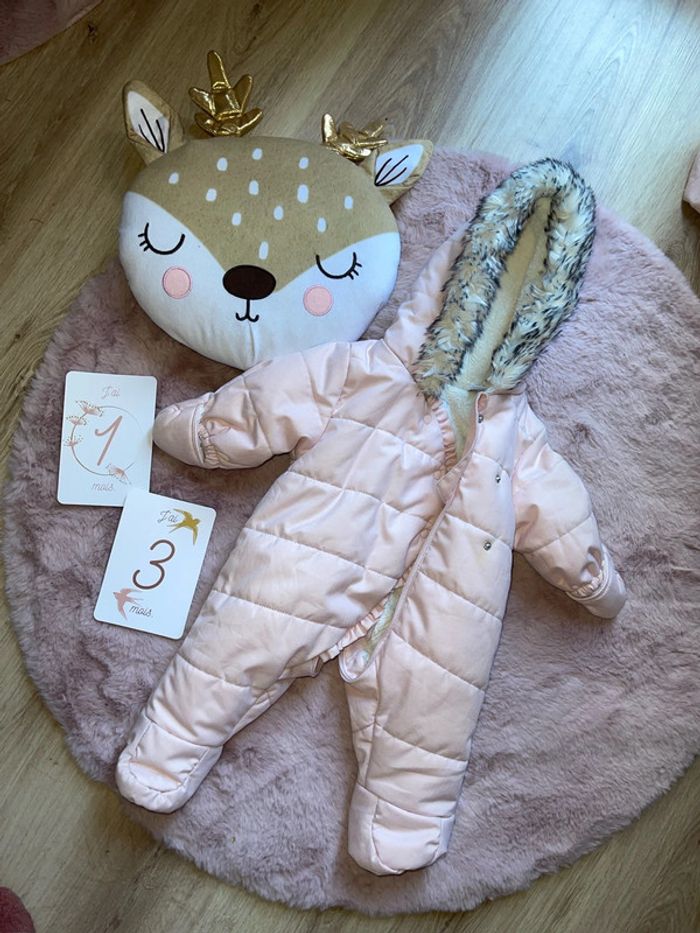 Combinaison chaude 1-3 mois bébé fille obaidi - photo numéro 2