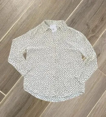 Beau Chemisier femme crème et noir taille 36-38 neuve