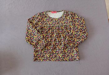 Blouse fleurie fille 8 ans