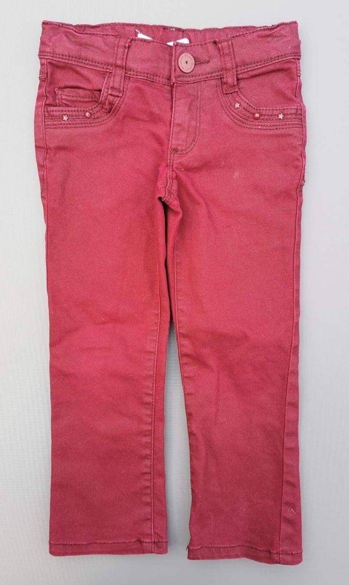 Pantalon jeans slim 3 ans fille Okaïdi - photo numéro 1