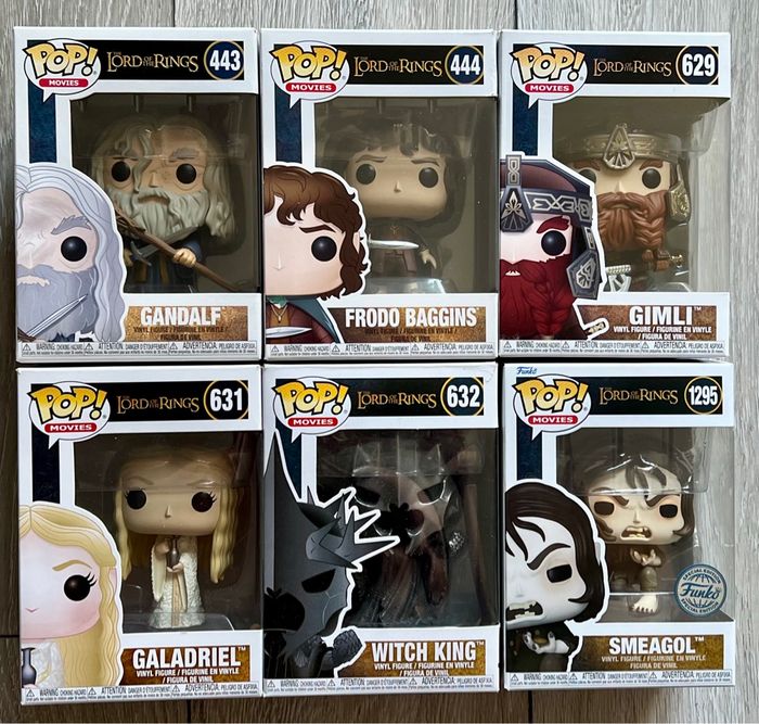 Lot de figurines du film Seigneur des anneaux