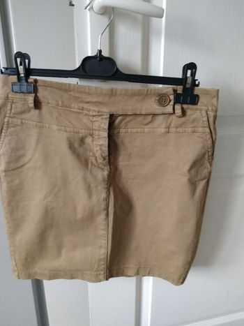 Jupe beige foncé la fée maraboutee