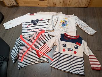 Lot de3 t-shirts orchestra Disney 12 mois