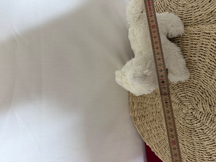 Doudou Peluche chat blanc BOULGOM - photo numéro 3