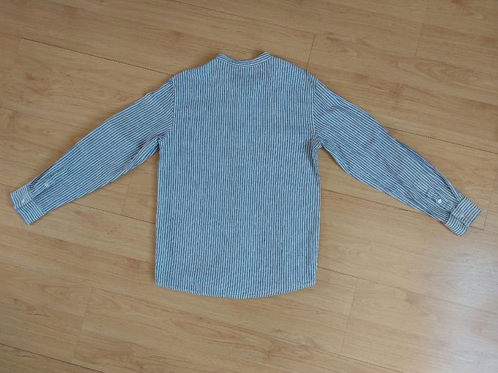 Chemise rayée manches longues et col mao 12 ans - photo numéro 3