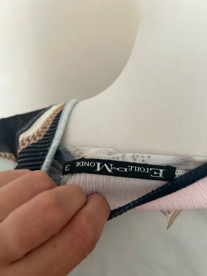 Étoile du monde blouse haut voilé multicolore taille 3/40 - photo numéro 5