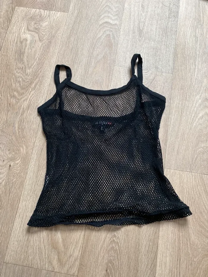 Débardeur à maille noir
