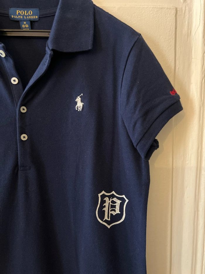 Robe polo neuve piqué de coton marine 12 ans - Ralph Lauren - photo numéro 2