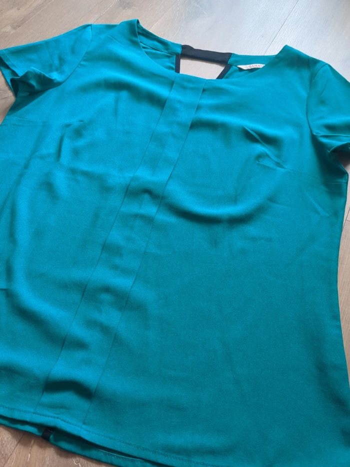 Blouse verte Camaïeu taille 36 - photo numéro 2