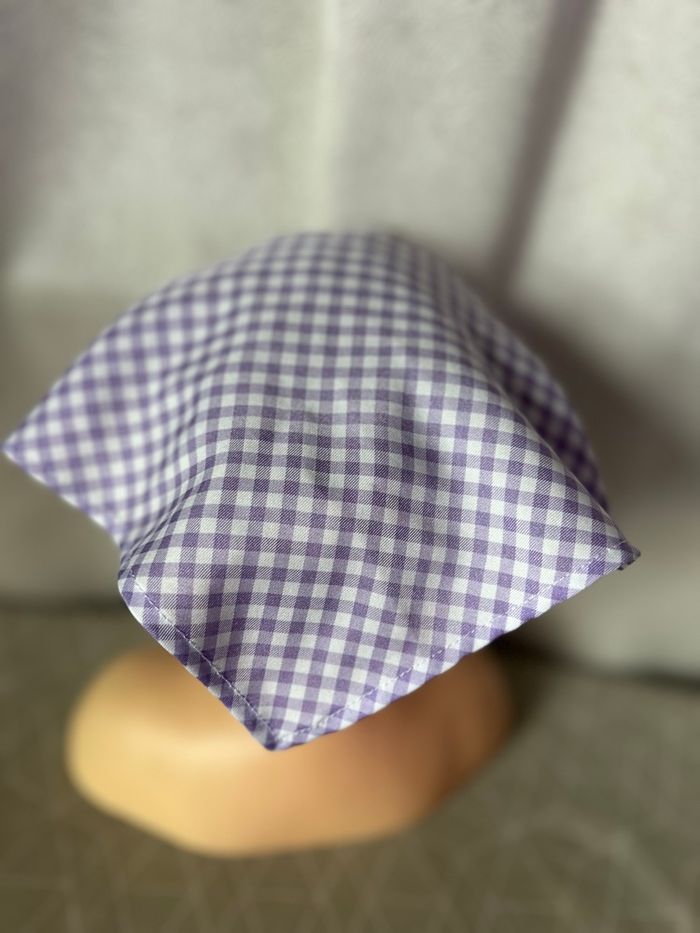 Fichu Vichy lilas taille unique - photo numéro 1