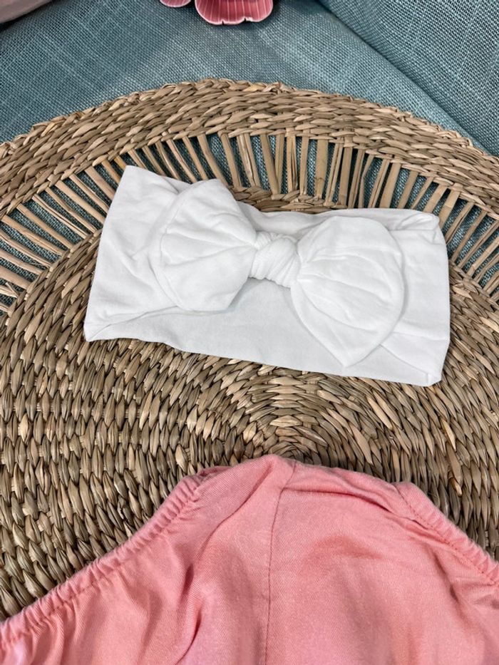 Barboteuse et bandeau taille 3 mois - photo numéro 4