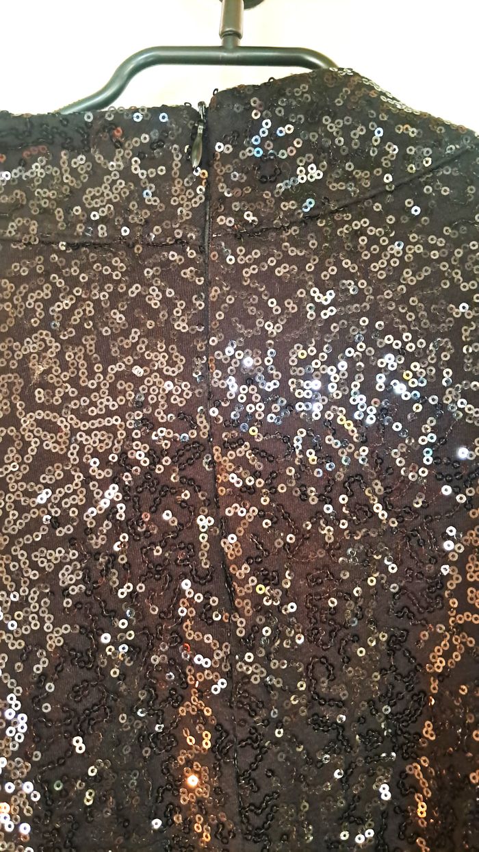 Haut à sequins noir DKNY – Taille XL - photo numéro 4