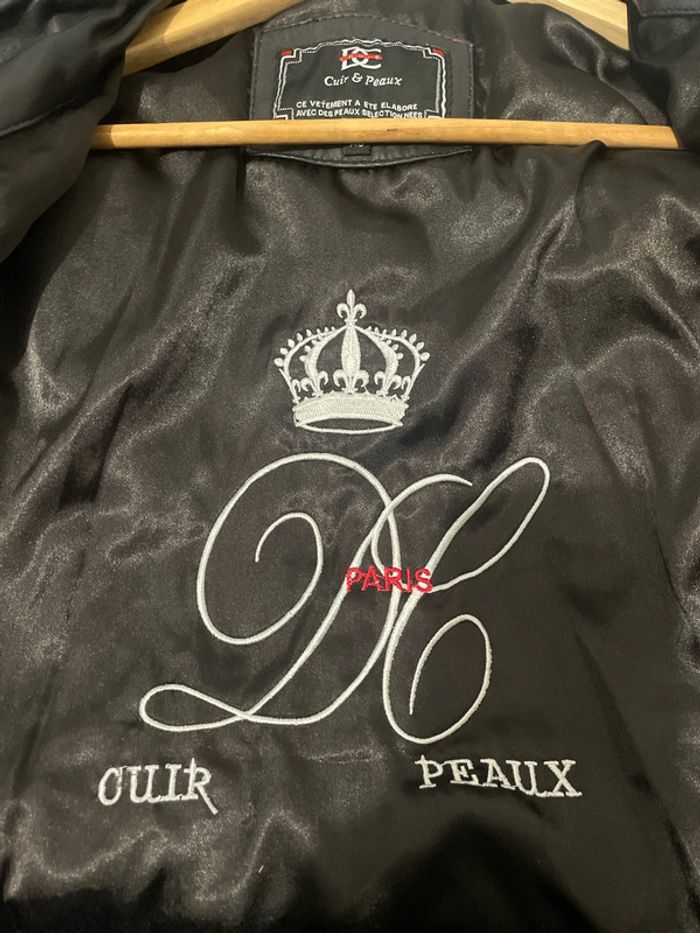 Veste en cuir noir - photo numéro 5