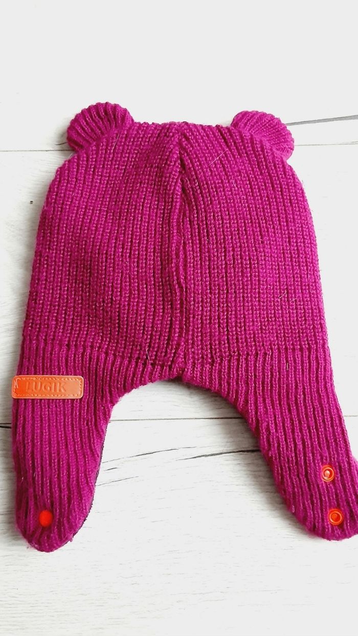 Vêtement fille bonnet fuschia tête monstre Décathlon 41 - 51 cm - photo numéro 3
