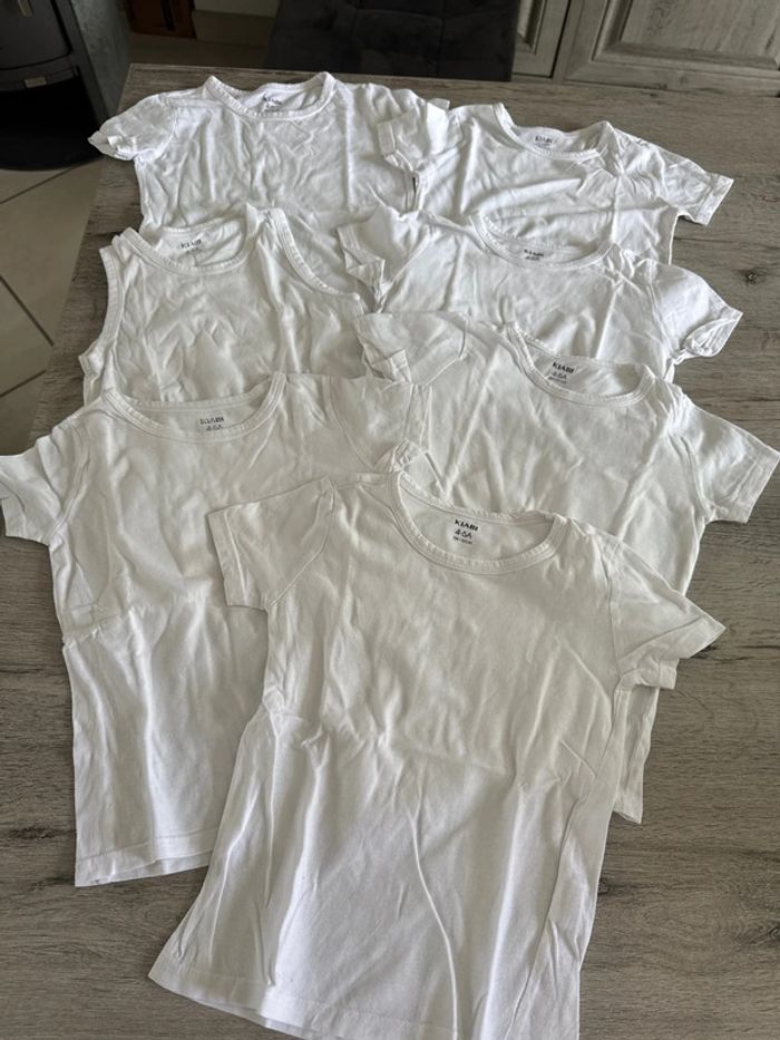 Maillots de corps Kiabi 4/5 ans lot de 7 - photo numéro 2