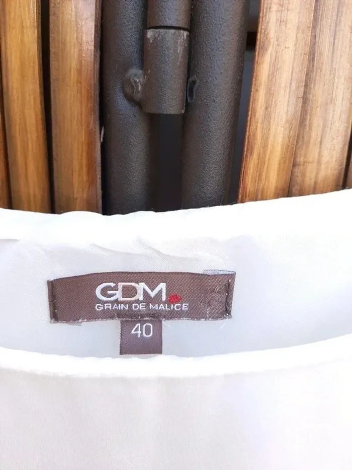 Robe blanc cassé "Grain de Malice" Taille 40 - photo numéro 7