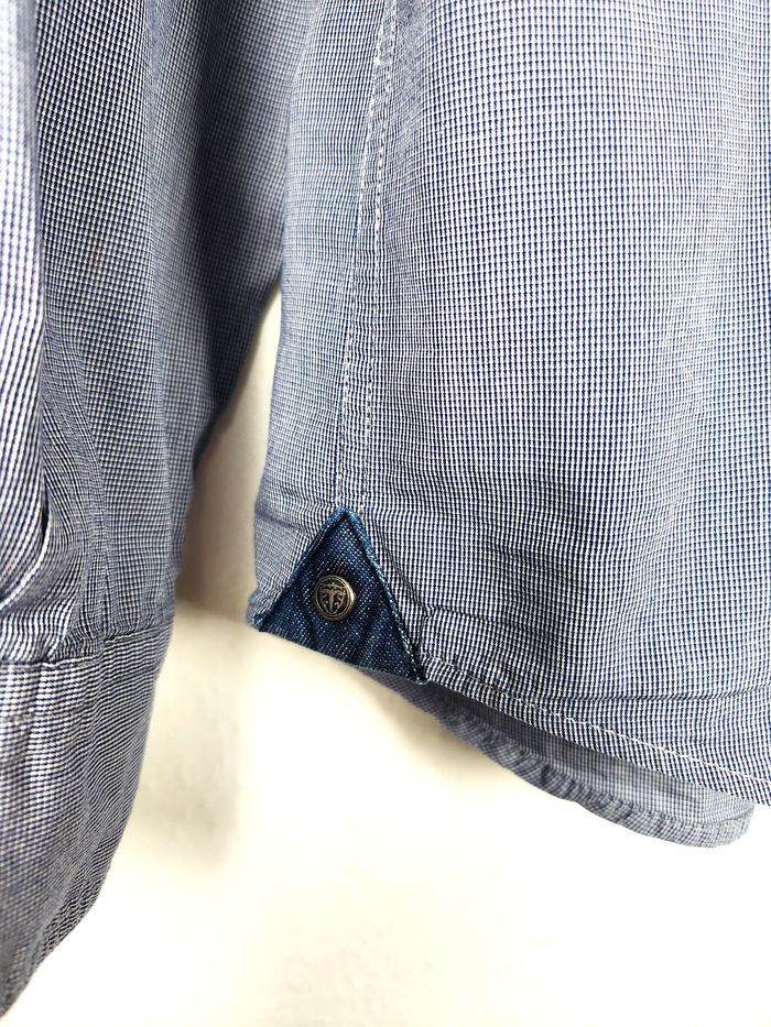 Chemise manche longue bleu Izac Taille M - photo numéro 2
